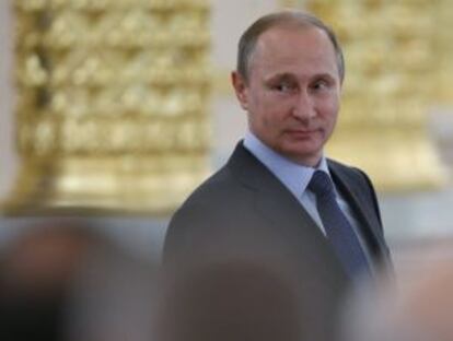 El presidente ruso, Vladímir Putin, en el Kremlin.