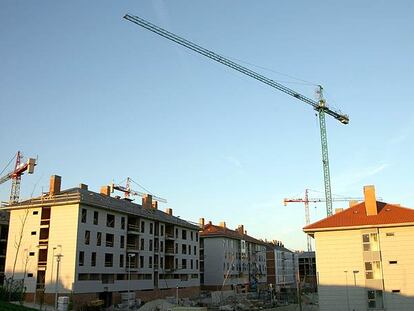 Pisos en construcción en Volta do Castro, en las inmediaciones de Santiago.
