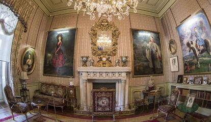 Una de las salas del Palacio de Liria.
