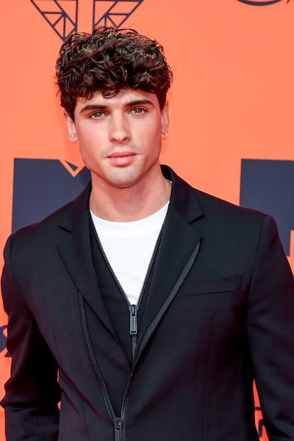 Daniel Illescas on the Red Carpet during the MTV European Music Awards 2019 (MTV EMAs) at the FIBES Conference and Exhibition Centre in Seville, Andalusia, Spain. (Photo by DPPA/Sipa USA) *** Local Caption *** 28001428