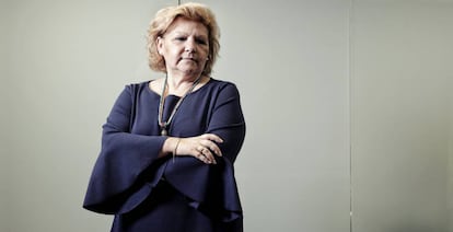 Ángeles Pedraza, en la sede de la AVT, esta semana.