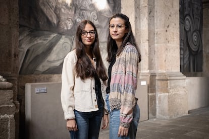 Paula Ducay e Inés García, en el Instituto Cabañas, el 3 de diciembre de 2024.