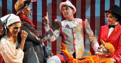 Imagen de escena de la obra 'Pinocho en el circo'