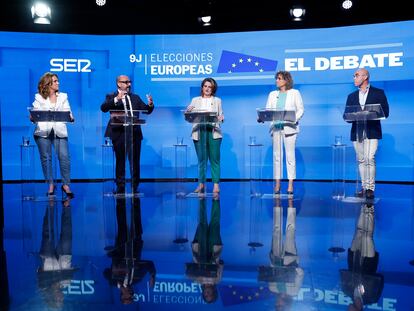 Debate electoral de los candidatos a las elecciones europeas organizado por EL PAÍS, Cadena SER y El HuffPost. Foto de Claudio Álvarez