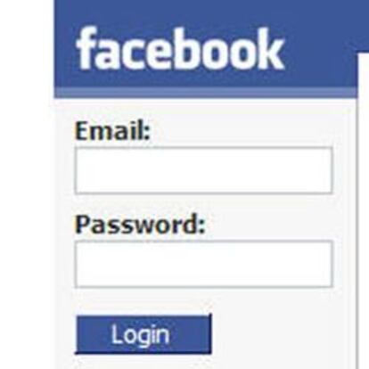 Interfaz de la red social Facebook