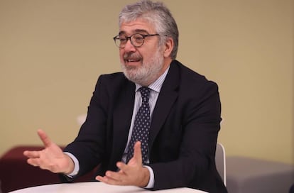 El economista jefe del BID, Jos&eacute; Juan Ruiz, en un momento de la entrevista.