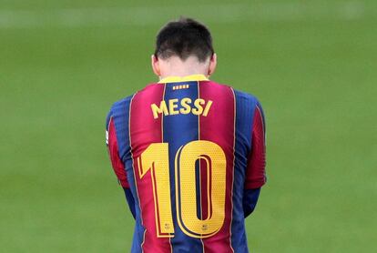 Messi al Camp Nou.  