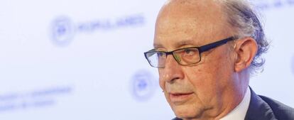 El Ministro de Hacienda y Funci&oacute;n P&uacute;blica, Crist&oacute;bal Montoro.