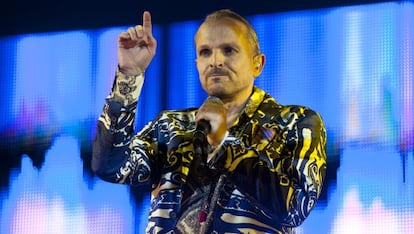 Miguel Bos&eacute; durante su actuaci&oacute;n el pasado jueves.