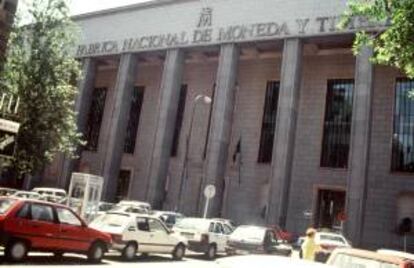 Imagen de la fachada de la Fbrica Nacional de Moneda y Timbre. EFE/Archivo