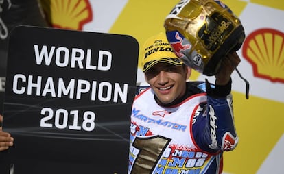 Jorge Martín, campeón Moto3, en Malasia.