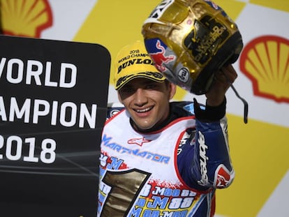 Jorge Martín, campeón Moto3, en Malasia.