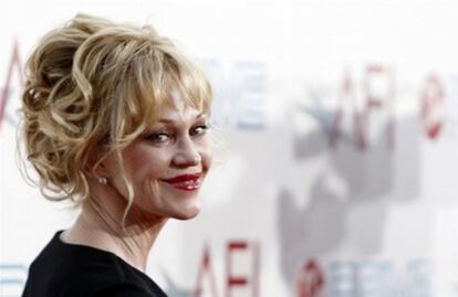 La actriz Melanie Griffith, durante una entrega de premios en California en junio de 2009.