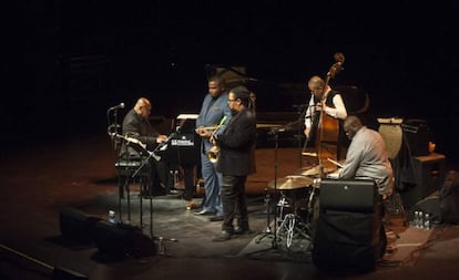 El quinteto liderado por el pianista Kenny Barron, en el Jazzaldia, en San Sebastián, en 2018.