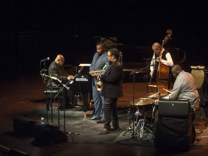El quinteto liderado por el pianista Kenny Barron, en el Jazzaldia, en San Sebastián, en 2018.
