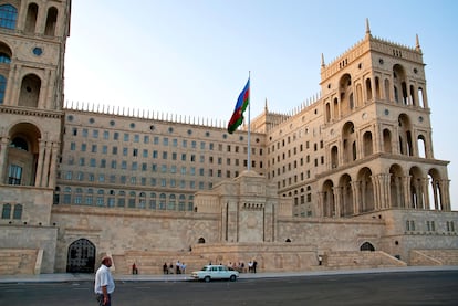La Casa de Gobierno de Azerbaiyán, en Bakú.