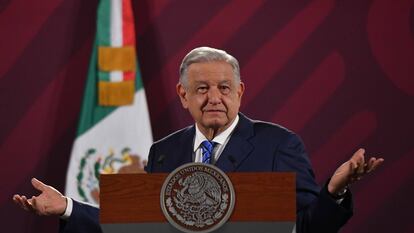 Andrés Manuel López Obrador durante su conferencia matutina del pasado 22 de septiembre, en Ciudad de México.