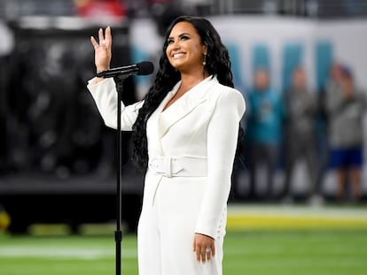 Demi Lovato, durante la Super Bowl, celebrada en Miami (EE UU), el pasado febrero.
Demi Lovato, durante la Super Bowl, celebrada en Miami (EE UU), el pasado febrero.