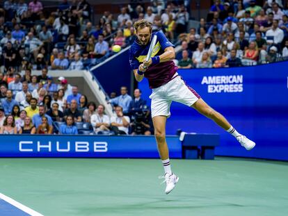 El tenista ruso Daniil Medvedev durante las semifinales del US Open.