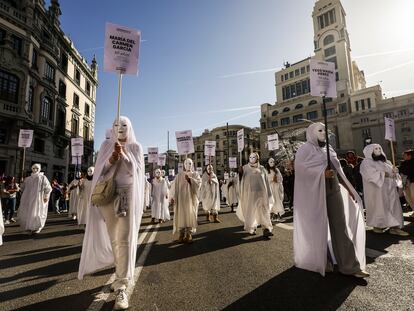 Las manifestaciones del 25-N por el Día Internacional contra la Violencia de Género, en imágenes