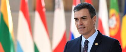 Pedro Sánchez, en Bruselas.