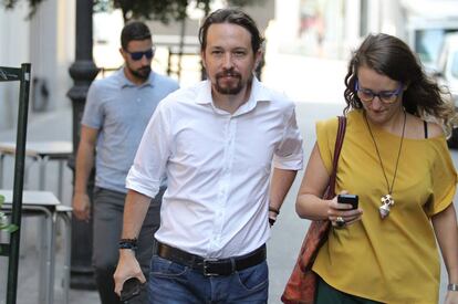 El l&iacute;der de Podemos, Pablo Iglesias. 