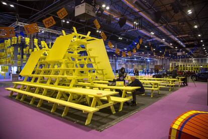 Pabellón de una de las ferias celebradas en los recintos feriales de Ifema.