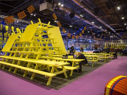 Pabellón de una de las ferias celebradas en los recintos feriales de Ifema.