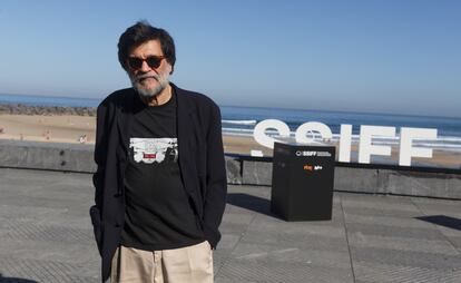 Víctor Erice posaba para los fotógrafos en el pasado festival de San Sebastián, donde presentó su última película, 'Cerrar los ojos'.