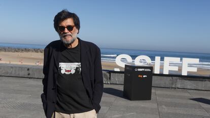 Víctor Erice posaba para los fotógrafos en el pasado festival de San Sebastián, donde presentó su última película, 'Cerrar los ojos'.