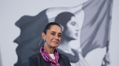Claudia Sheinbaum en Palacio Nacional en Ciudad de México, el 23 de julio del 2025.