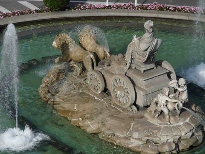 La fuente de la Cibeles, obra de Ventura Rodr&iacute;guez, en una imagen de la exposici&oacute;n. 