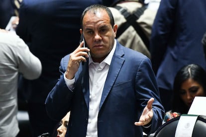 Cuauhtémoc Blanco durante la sesión ordinaria de la Cámara de Diputados, en septiembre de 2024.