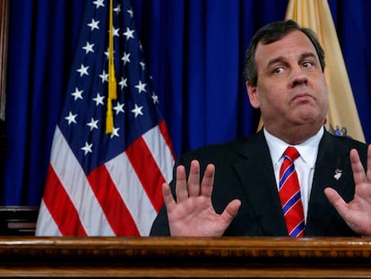 Chris Christie, en marzo de 2014, cuando era gobernador del Estado de Nueva Jersey.