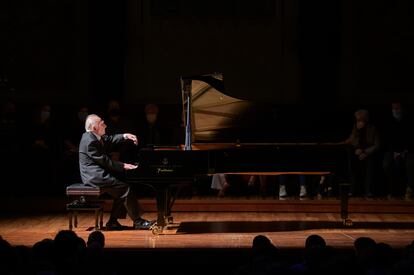 Maurizio Pollini, durante su actuación en el Palau.