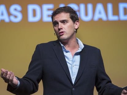 El candidato a la presidencia del Gobierno de Ciutadanos Albert Rivera.