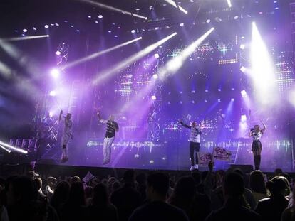 La orquesta París de Noia el pasado verano en Santiso (A Coruña).