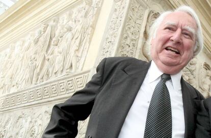 El arquitecto Richard Meier en la inauguración de un edificio en Roma (Italia), en 2008.