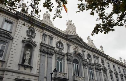 Fachada del Tribunal Supremo, en Madrid, en una imagen de archivo.