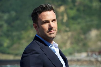 Ben Affleck , ayer en San Sebastián.