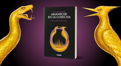 Imagen promocional de 'Amanecer en la cosecha', de Suzanne Collins, editado por Molino, quinto libro de la saga 'Los juegos del hambre'.