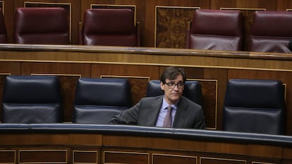 Health Minister Salvador Illa in Congress on Thursday.