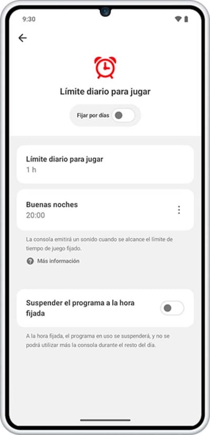 Limite hora con la Nintendo Switch