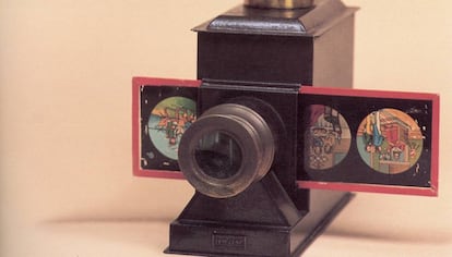 Modelo sencillo de linterna mágica.