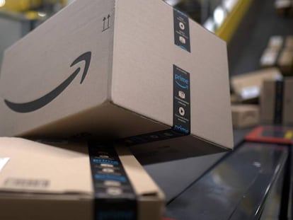 Un centro logístico de Amazon en Estados Unidos