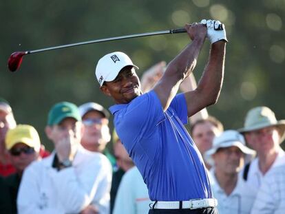 Tiger, entrenándose en Augusta.