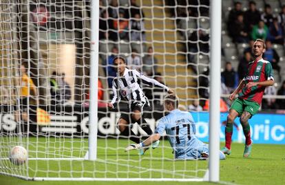 Sylvain Marveaux, marca para el Newcastle.