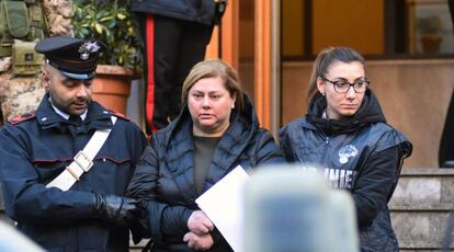 Mariangela Di Trapani, detenida por los carabinieri el martes por la mañana.