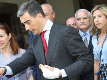 Ricardo Costa, a su salida del Tribunal Superior de Justicia valenciano, donde prestó declaración.