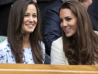 Pippa y Kate Middleton, en Wimbledon.